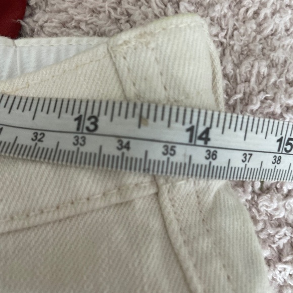 Mother Superior The Half Spring Pleated Greaser Ankle Wide Leg Jeans Act Natural - Picture 9 of 13